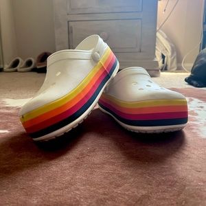 Limited Edition Disney platform crocs-Worn ONCE.